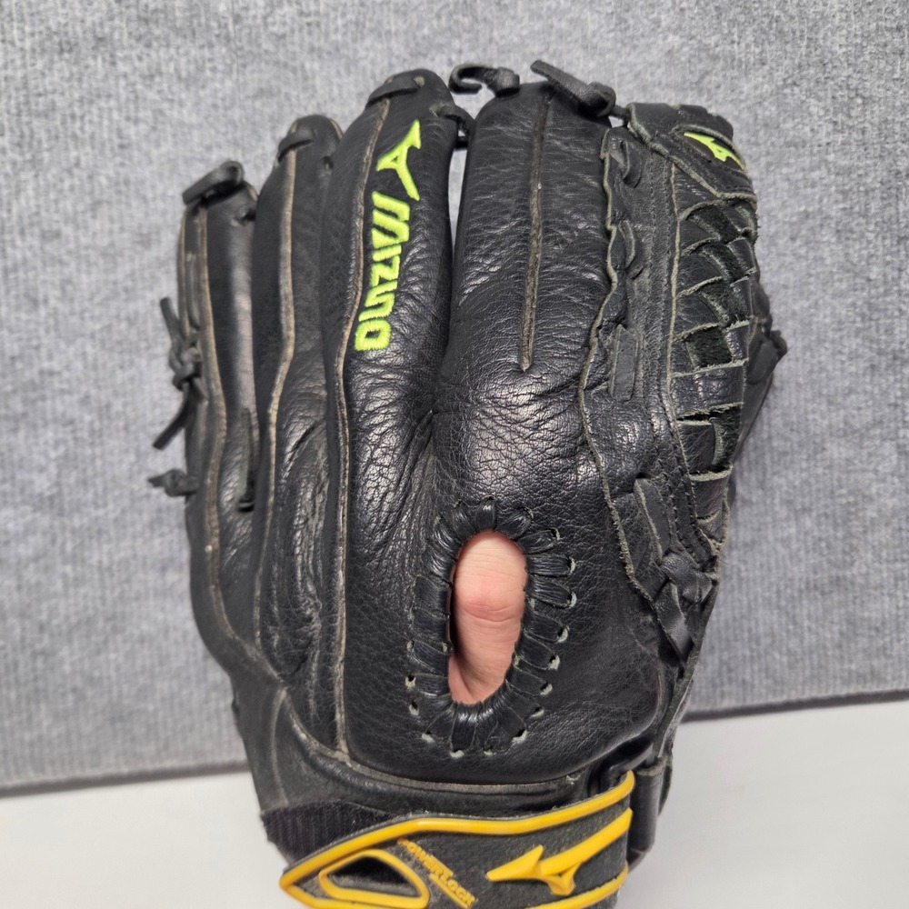 Mizuno FastPitch PowerClose 12.5 Inch Softball Glove Black Leather GPL1250B1